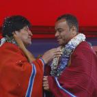 El presidente de Bolivia, es un amante empedernido del fútbol