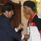 El presidente de Bolivia, es un amante empedernido del fútbol