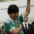 El presidente de Bolivia, es un amante empedernido del fútbol