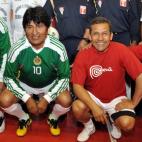 El presidente de Bolivia, es un amante empedernido del fútbol