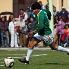 El presidente de Bolivia, es un amante empedernido del fútbol