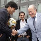 El presidente de Bolivia, es un amante empedernido del fútbol