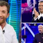 Jorge Javier V&aacute;zquez (GH VIP) y Carlos Sobera (Volverte a ver) compiten en parte de su franja con Pablo Motos (El Hormiguero). El resto de d&iacute;as, Telecinco emite sus series de la temporada y cine.