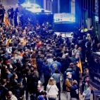Los Mossos restringen los accesos a la estación de Sants ante la protesta de los CDR