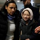 Greta Thunberg llega a Madrid tras un viaje en tren de 10 horas desde Lisboa