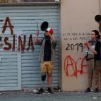 Cacerolada en Santiago de Chile este domingo, 20 de octubre