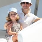 Leonor junto a Letizia en la Copa del Rey de vela en julio de 2008.