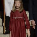 Leonor en el Senado en 2016.
