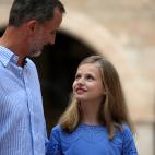 Leonor durante las vacaciones en Palma de Mallorca en 2018.