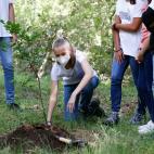 En julio, en el acto "Un árbol por Europa "