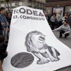 La convocatoria 'Rodea el Congreso' en Sol