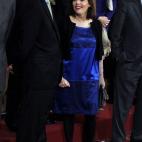 La vicepresidenta del Gobierno, Soraya Sáenz de Santamaría, junto al ministro de Justicia, Alberto Ruiz-Gallardón, durante el acto de celebración del Día de la Constitución
