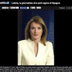 "Letizia Ortiz Rocasolano, de 41 años, nacida en Oviedo, ex periodista y presentadora con un divorcio a sus espaldas, será la nueva reina de España, aunque algunos blog españoles revelan que será aceptada"