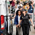 Ana Julia Quezada, autora confesa de la muerte del niño Gabriel Cruz, a su llegada este martes a la Audiencia Provincial de Almería para declarar en la segunda sesión del juicio por la muerte del pequeño, y en la que también declararán lo...