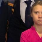 Su mirada a Donald Trump durante la cumbre del clima de la ONU