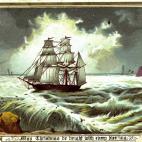 Una forma original de desear unas felices fiestas: en medio de un mar enfurecido.