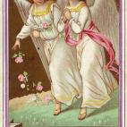 Motivo recurrente en tarjetas navideñas desde, por lo menos, 1875, de cuando data esta.