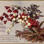 Ramitos de acebo y muérdago, para felicitar las fiestas con besos.