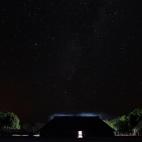 12 agosto 2012 Un panorama del pueblo de Yawalapiti (Parque Nacional de Xingu, Brasil) durante la vigilia del quarup, un ritual en honor de los muertos.