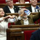 Rompe fotos en el Parlament.