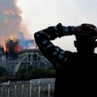 Incendio en la catedral de Notre Dame de Par&iacute;s.