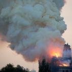 Incendio en la Catedral de Notre Dame de Par&iacute;s.