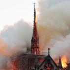 Incendio en la Catedral de Notre Dame de Par&iacute;s.
