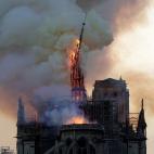 Incendio en la Catedral de Notre Dame de Par&iacute;s.