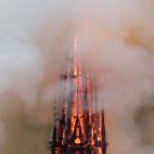 Incendio en la catedral de Notre Dame de Par&iacute;s.