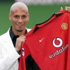 Rio Ferdinand cuando llegó al Manchester.
