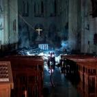Interior de la catedral de Notre Dame.