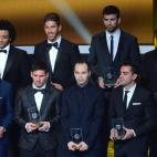 El once ideal, con sabor español. Todos los jugadores son de la Liga española