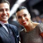 Fabio Cannavaro y la futbolista brasileña Marta.