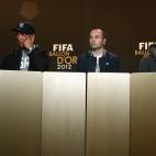 Ronaldo, Iniesta y Messi.