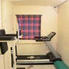 Undated handout picture made available Wednesday Aug 22 2012 by Ila Prison showing one of the cells inside the prison just outside Oslo, Norway where terror charged Anders Behring Breivik has been held most of the time since the July 22 attacks ...