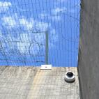 This undated photo distributed by Ila Prison shows an exercise courtyard in the prison just outside Oslo, Norway where terror charged Anders Behring Breivik has been held most of the time since the July 22 attacks in Oslo and at Utoya last year....