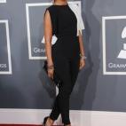 Durante la entrega de los premios Grammy.