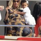 Con su hija Blue Ivy en Formentera.