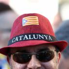 A Catalan pro-independence demonstrator attends a protest to call for the release of jailed separatist leaders in Barcelona, Spain, October 26, 2019. REUTERS/Sergio Perez