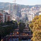 Manifestación independentista en Barcelona
