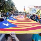 Manifestación independentista en Barcelona