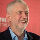 Durante un mitin en Londres, en abril de 2017.