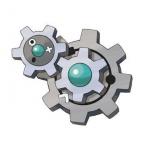 Type: Steel Skill: Launches minigears at foes, boomerang-style. If a minigear doesn't come back, it dies. Making one of the gears bigger does not make this a more acceptable Pokemon. Try again. Try harder.