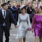 En la boda de Eva González y Cayetano Rivera, celebrada el 6 de noviembre de 2015 en Mairena del Alcor (Sevilla).