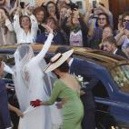 El día de su boda, celebrada en Mairena del Alcor (Sevilla) el 6 de noviembre de 2015.
