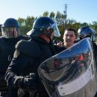 Las protestas, este mediod&iacute;a en la frontera con Francia