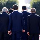 Septiembre de 2018. La primera ministra brit&aacute;nica Theresa May junto a otros l&iacute;deres de la Uni&oacute;n Europea en una cumbre celebrada en Austria.