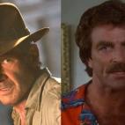 George Lucas pensó primero en Tom Selleck, pero Steven Spielberg presionó a favor de Ford.