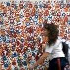 Mural conmemorativo en una escuela armenia de Buenos Aires.