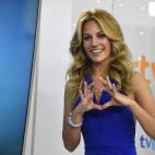 Rueda de prensa para anunciar que es la elegida para representar a España en Eurovisión 2015